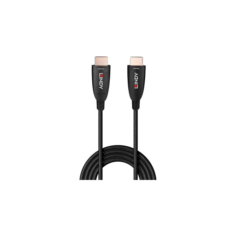 Lindy Fibre Optic Hybrid HDMI 2.1 8K60 Kabel(schwarz, 20 Meter, AOC-Kabel)