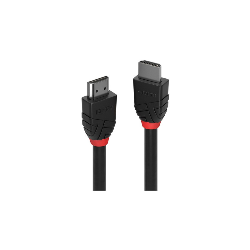 Lindy High Speed HDMI Kabel, Black Line(schwarz, 3 Meter)