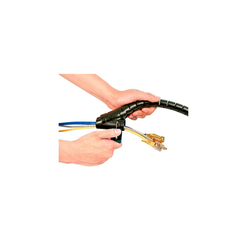 Lindy Kabelspirale 40581, Kabelführung(schwarz, 5 Meter, Ø 25mm)