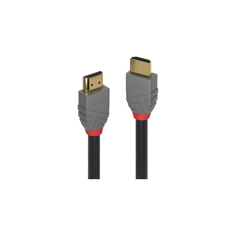 Lindy Standard HDMI Kabel, Anthra Line(schwarz, 15 Meter)