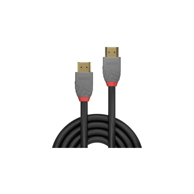 Lindy Standard HDMI Kabel, Anthra Line(schwarz, 15 Meter)