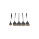 4x Seriell RS232 Stecker(schwarz, 94cm)