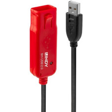 USB-A Buchse(schwarz/rot, 8 Meter)