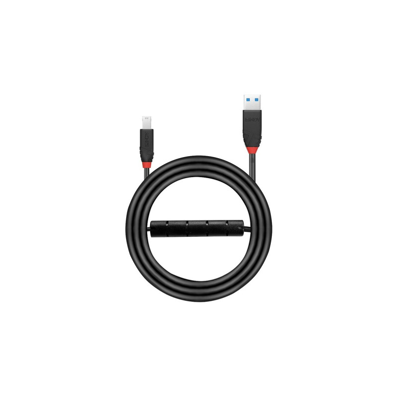 USB-B Stecker(schwarz, 10 Meter)