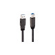USB-B Stecker(schwarz, 10 Meter)