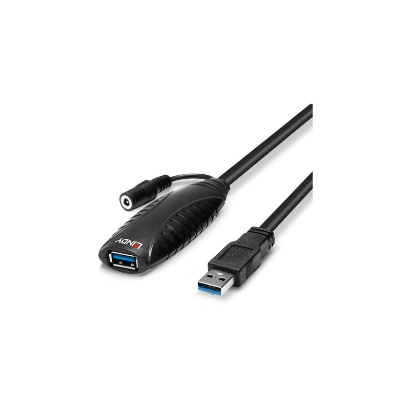 USB-A Buchse(schwarz, 10 Meter)