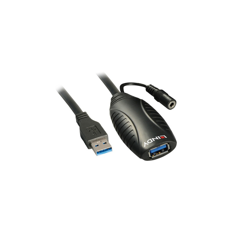 USB-A Buchse(schwarz, 15 Meter)