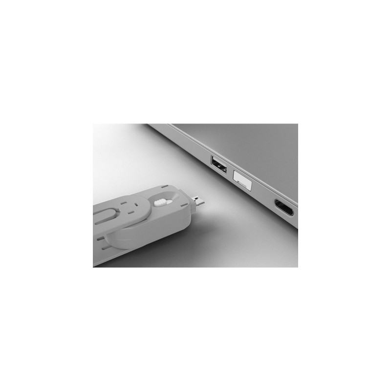 Lindy USB-A Port Schloss(silber/weiß)