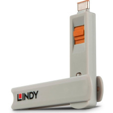 Lindy USB Typ C Port Schloss, Sicherheit(orange)