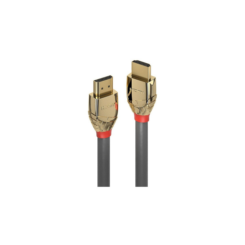 Lindy Ultra High Speed HDMI Kabel, Gold Line(grau, 1 Meter)
