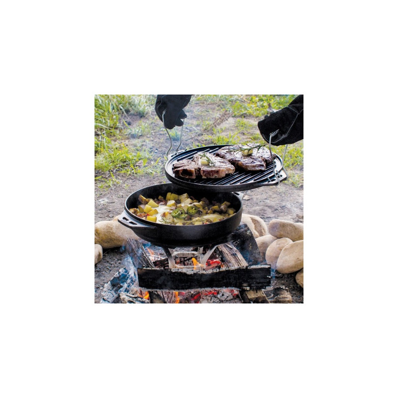 Lodge Feuertopf Cook It All L14CIA(schwarz, 5-in-1)