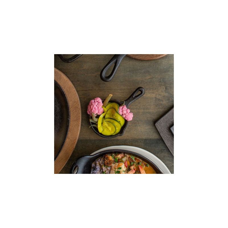 Lodge Mini Bratpfanne LMS3 mit Stiel(schwarz, Ø 8,9cm)