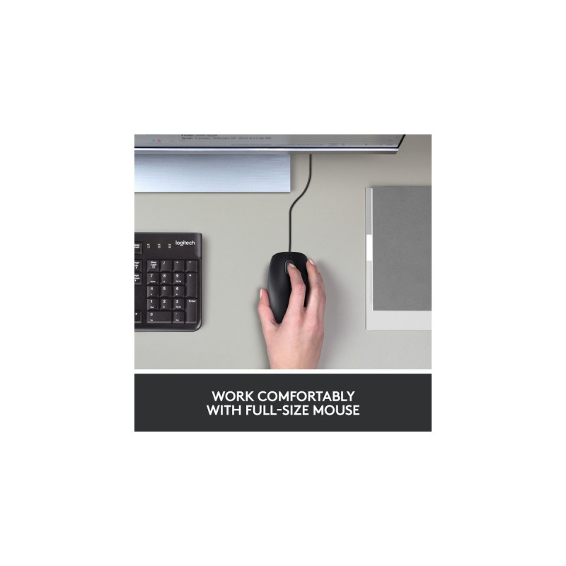 Logitech B100 Optical USB Mouse for Business, Maus(schwarz)