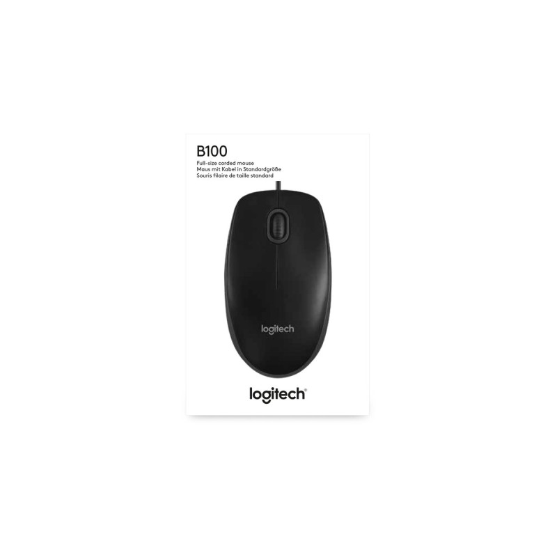 Logitech B100 Optical USB Mouse for Business, Maus(schwarz)
