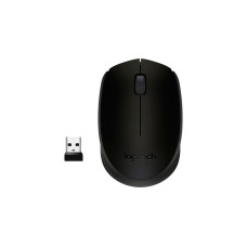Logitech B170 Wireless, Maus(schwarz, 3 Tasten, für Links- und Rechtshänder, kompatibel mit PC/Mac)