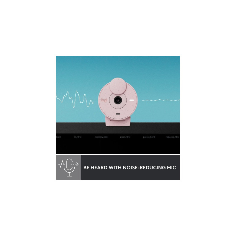 Logitech Brio 300, Webcam(rosa, Rose)