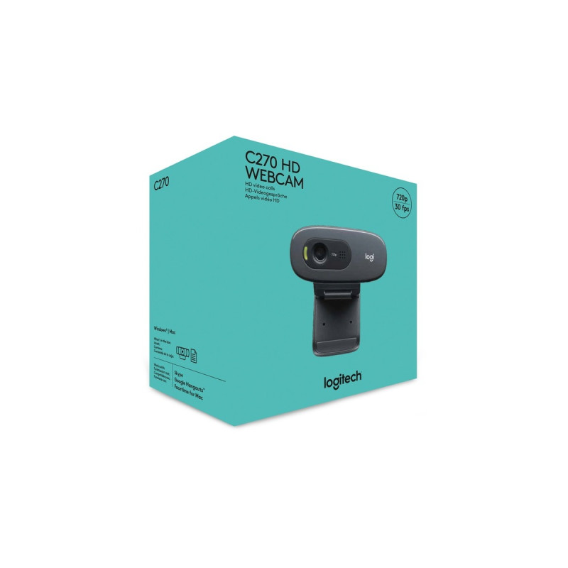 Logitech C270, Webcam(schwarz)