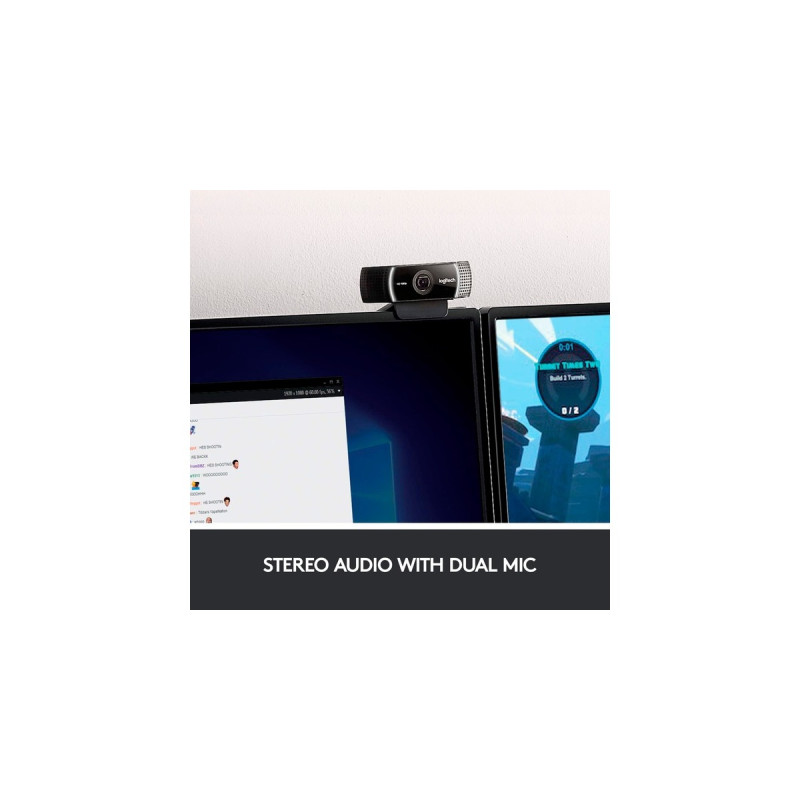 Logitech C922 Pro Stream Webcam(schwarz)