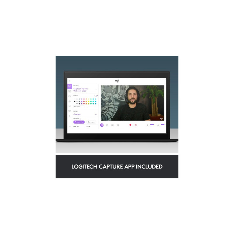 Logitech C922 Pro Stream Webcam(schwarz)
