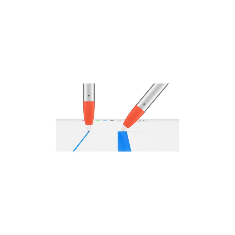 Logitech Crayon, Eingabestift(silber/orange, für alle ab 2018 veröffentlichten iPads)