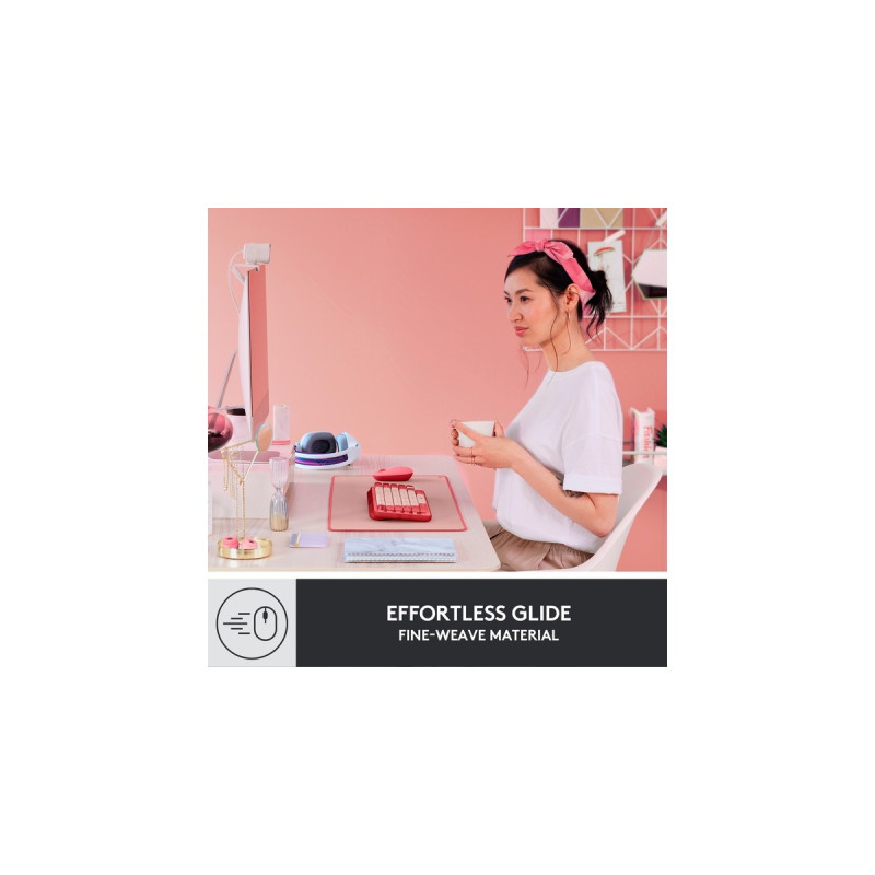 Logitech Desk Mat Studio, Mauspad(rosa)