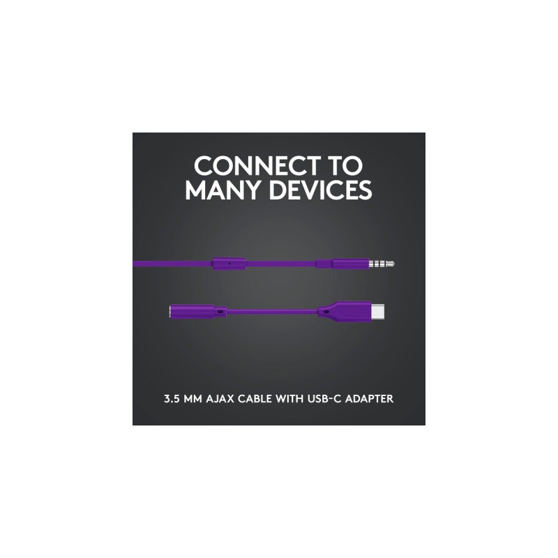 Logitech G333, Headset(lila/gelb)