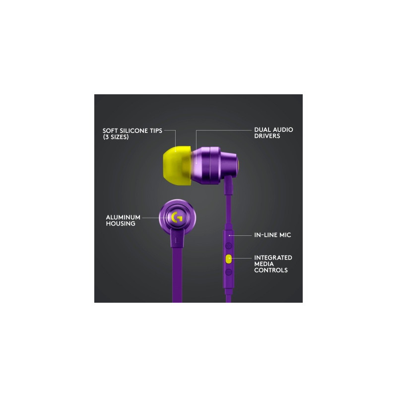 Logitech G333, Headset(lila/gelb)