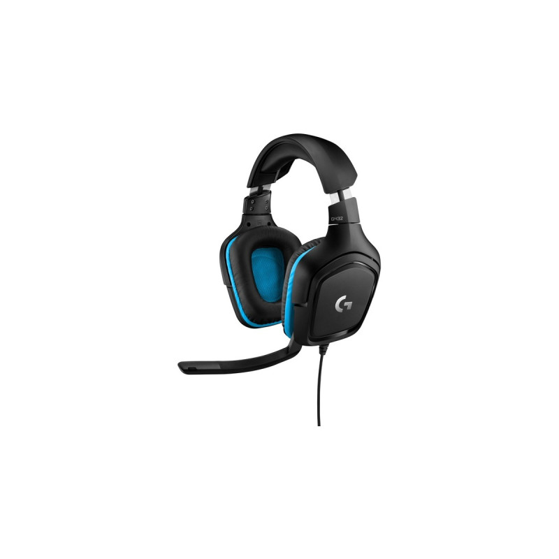 Logitech G432 Gaming Headset, Gaming-Headset(schwarz/blau)