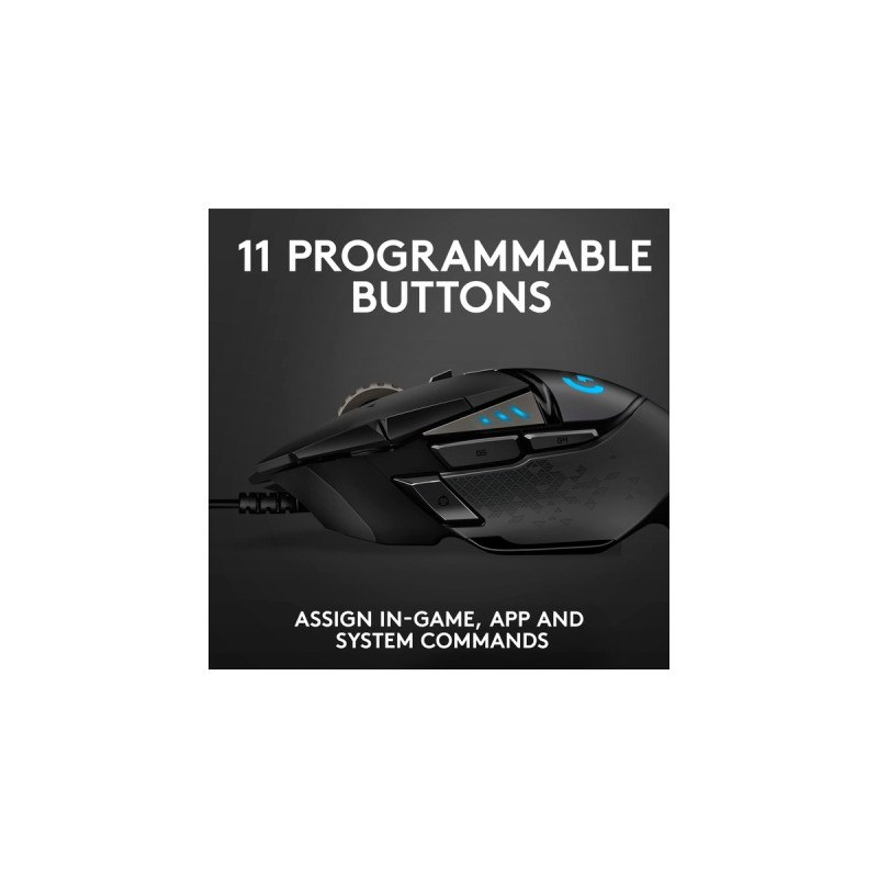 Logitech G502 HERO, Gaming-Maus(schwarz, Outlet)