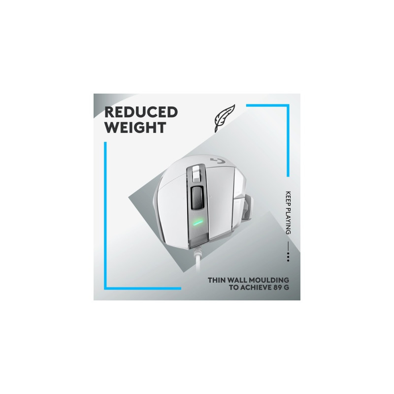 Logitech G502 X, Gaming-Maus(weiß, HERO 25K)