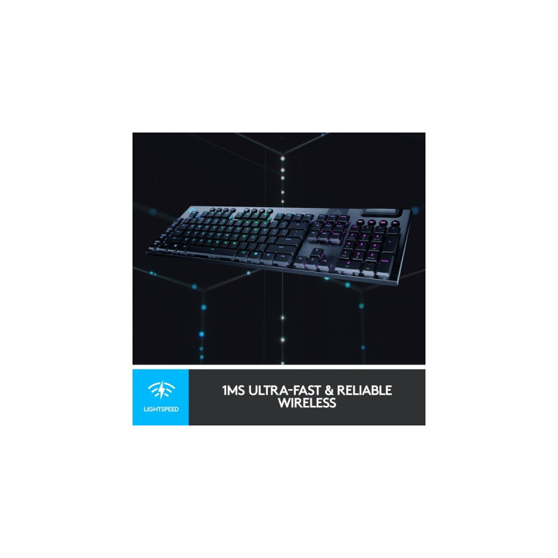 Logitech G915 LIGHTSPEED, Gaming-Tastatur(schwarz, DE-Layout, GL Tactile)