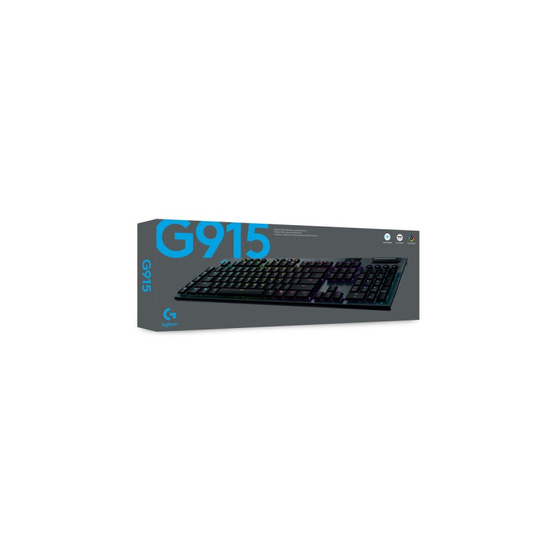 Logitech G915 LIGHTSPEED, Gaming-Tastatur(schwarz, DE-Layout, GL Tactile)