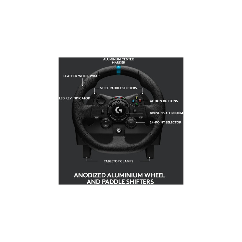 Logitech G923 TRUEFORCE Xbox One/Xbox Series X|S, Lenkrad(schwarz)