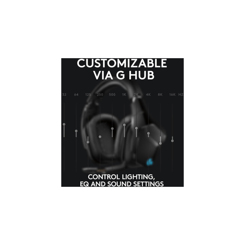 Logitech G935, Gaming-Headset(schwarz, 7.1 Virtual Surround, Lightsync)