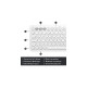 Logitech K380 Multi-Device, Tastatur(weiß, DE-Layout, Bluetooth, für Windows/macOS/iPadOS/Chrome OS/Android)