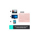 Logitech K380 Multi-Device, Tastatur(rosa, DE-Layout, Bluetooth, für Windows/macOS/iPadOS/Chrome OS/Android)