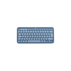 Logitech K380 Multi-Device für Mac, Tastatur(blau, DE-Layout, Bluetooth, kompatibel mit macOS/iOS/iPadOS)