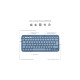 Logitech K380 Multi-Device für Mac, Tastatur(blau, DE-Layout, Bluetooth, kompatibel mit macOS/iOS/iPadOS)