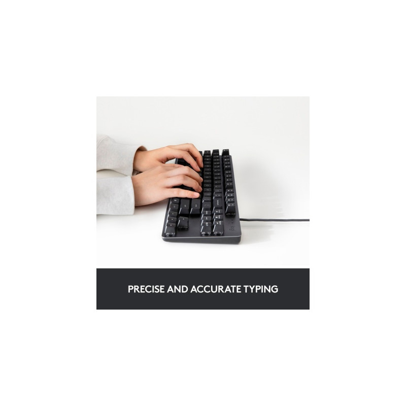 Logitech K835 TKL, Tastatur(grau/schwarz, DE-Layout, GX Blue)