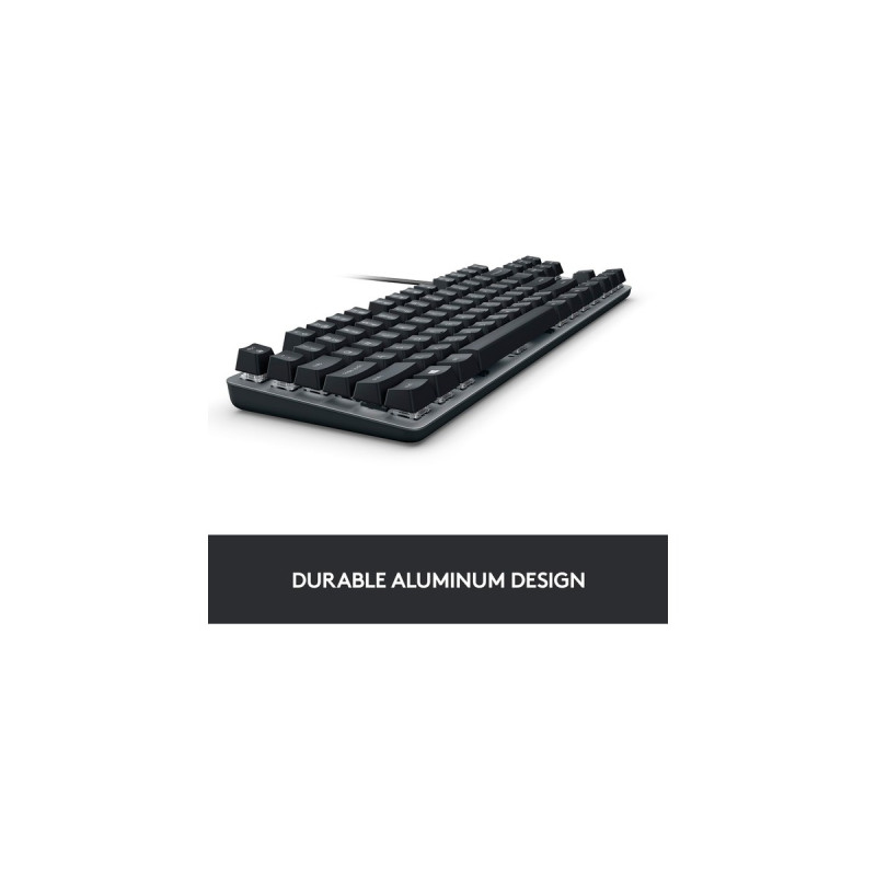 Logitech K835 TKL, Tastatur(grau/schwarz, DE-Layout, GX Blue)