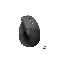 Logitech Lift, Maus(graphit/schwarz, für Rechtshänder, Logi Bolt, Bluetooth, Windows/macOS/iPadOS)