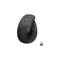 Logitech Lift, Maus(graphit/schwarz, für Linkshänder, Logi Bolt, Bluetooth, Windows/macOS/iPadOS)