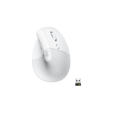 Logitech Lift, Maus(weiß/hellgrau, Logi Bolt, Bluetooth, Windows/macOS/iPadOS)