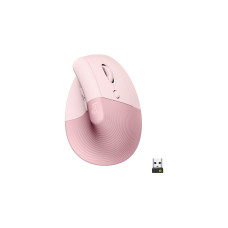 Logitech Lift, Maus(rosa, Logi Bolt, Bluetooth, Windows/macOS/iPadOS)