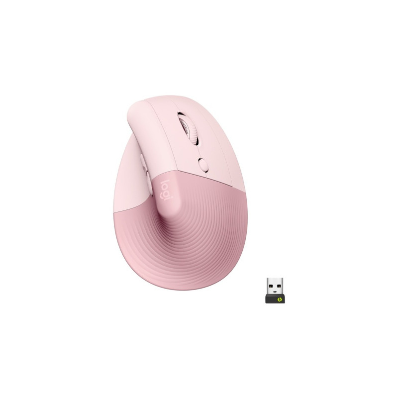 Logitech Lift, Maus(rosa, Logi Bolt, Bluetooth, Windows/macOS/iPadOS)