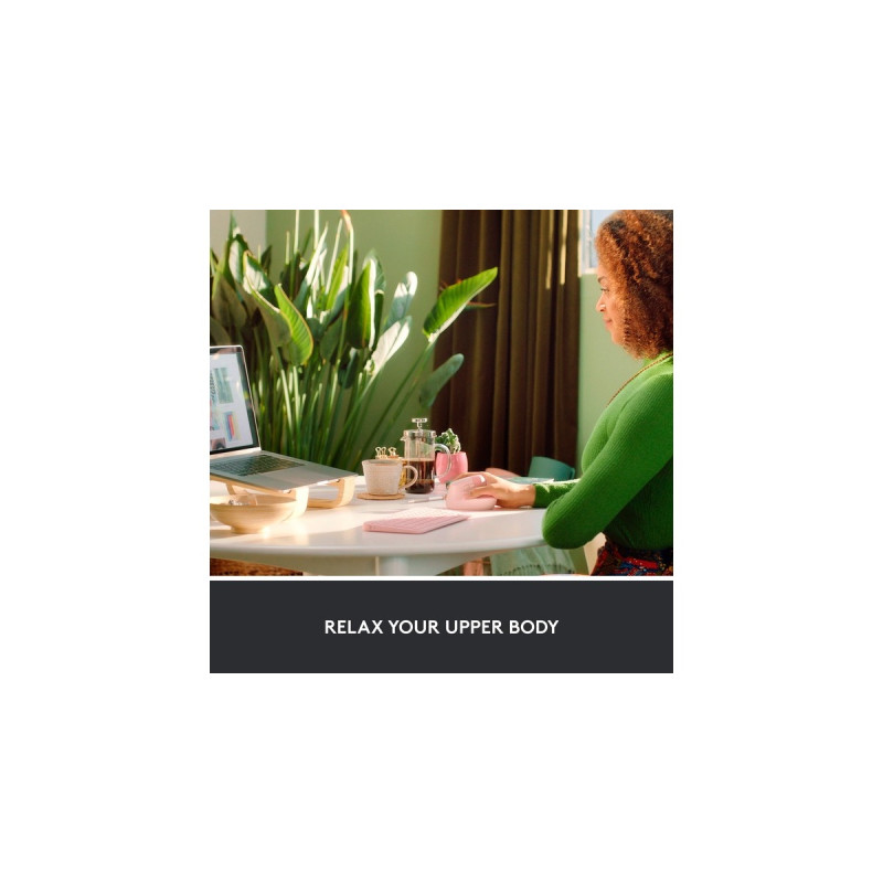 Logitech Lift, Maus(rosa, Logi Bolt, Bluetooth, Windows/macOS/iPadOS)