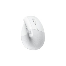 Logitech Lift für Mac, Maus(weiß, Bluetooth, kompatibel mit macOS und iPadOS)