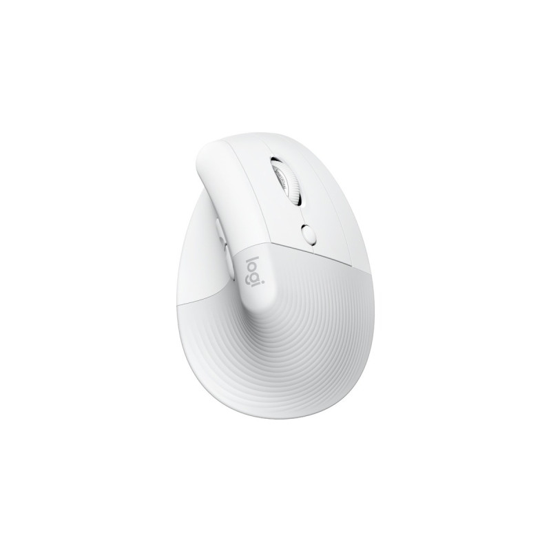 Logitech Lift für Mac, Maus(weiß, Bluetooth, kompatibel mit macOS und iPadOS)
