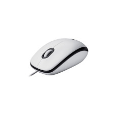 Logitech M100, Maus(weiß/grau, kompatibel mit Windows/macOS/ChromeOS/Linux)