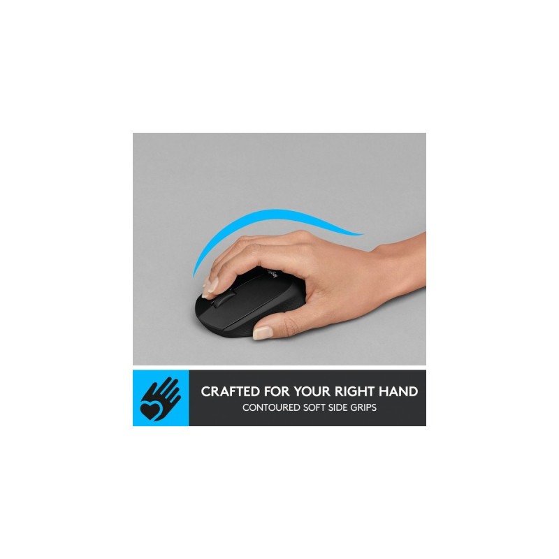 Logitech M330 Silent Plus, Maus(schwarz)
